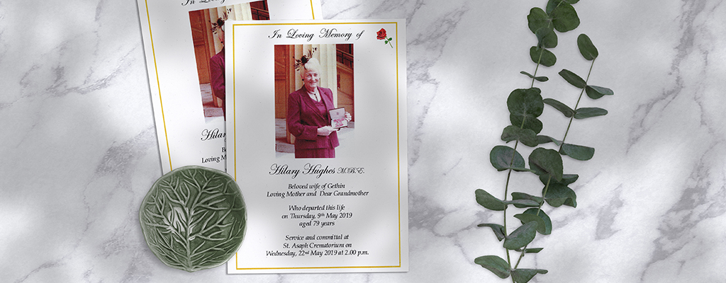 In memory of Hillary Hughes MBE